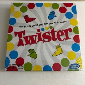 Hasbro Twister Game with Red, Blue, Green, Yellow Dots